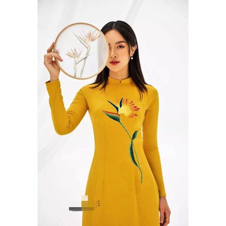 Áo dài lụa nhung cao cấp