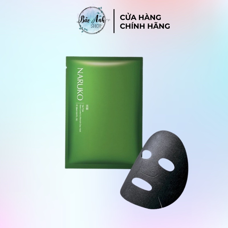 Miếng lẻ mặt nạ tràm trà giảm mụn Naruko