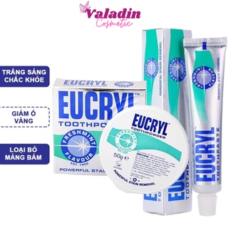 Bột trắng răng Eucryl Freshmint Flavour Toothpowder 50g/ Bột Eucryl