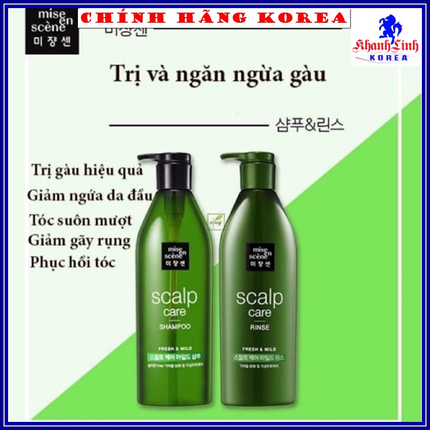 Cặp Dầu Gội Missen Chính Hãng, 2 chai x 680ml - Dầu gội đầu dưỡng tóc, phục hồi tóc hư tổn - khanhlinh