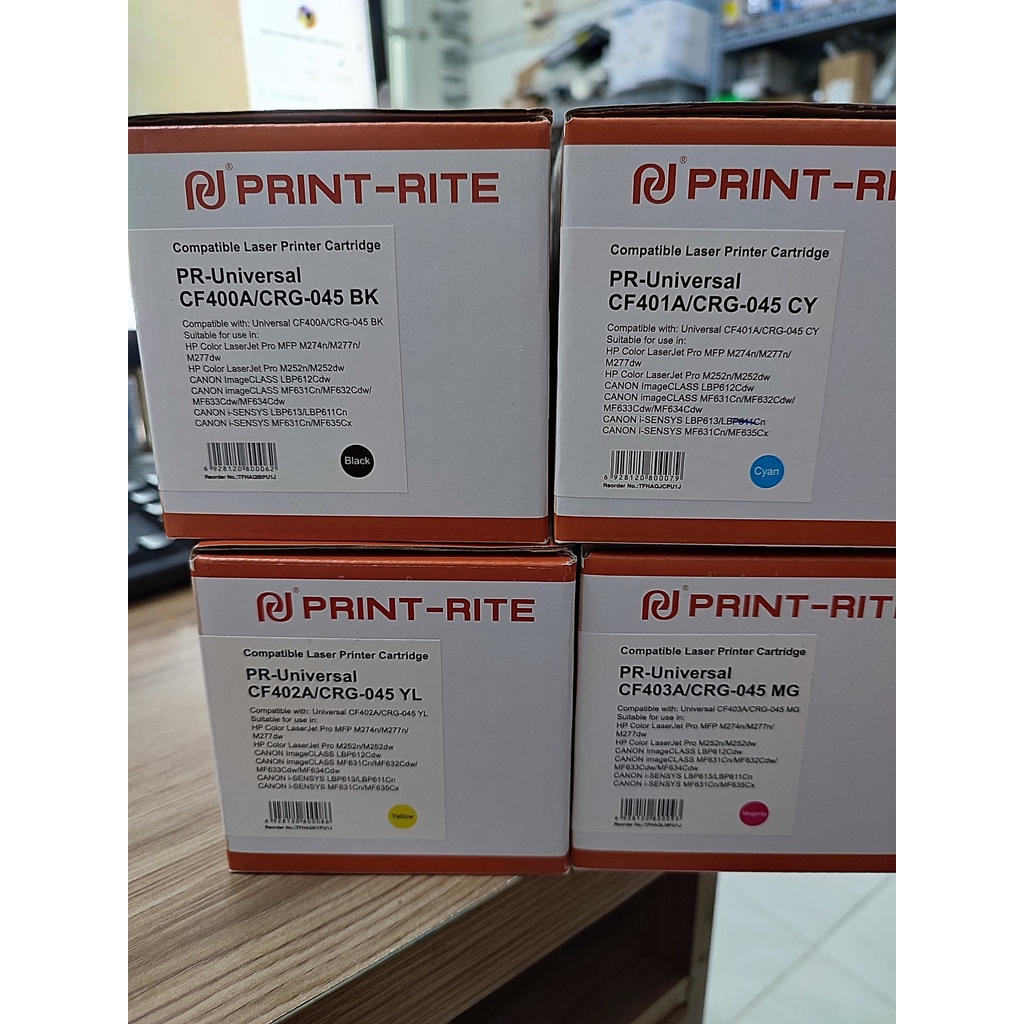 Hộp mực máy in Canon MF631cn đen, xanh, đỏ, vàng
