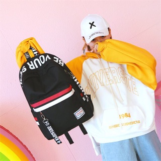 Balo thời trang nam nữ young style sọc đỏ trắng