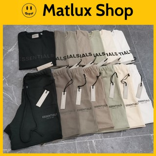 [XẢ HÀNG] Quần đùi FEAR OF GOD FOG ESSENTIALS Short SS20 Moss chất liệu nỉ bông cao cấp form rộng oversize phản quang