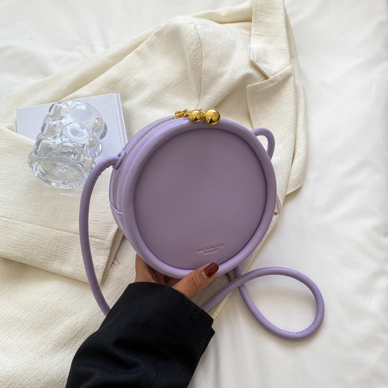 Túi đeo chéo IELGY hình tròn nhỏ xinh thanh lịch cho nữ