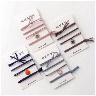 Set 4 dây cột tóc nhiều màu