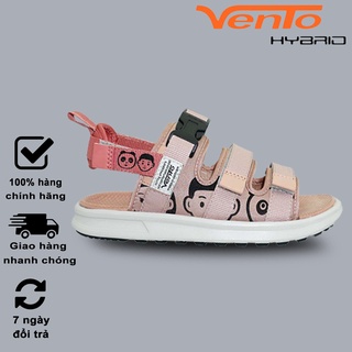 Giày Sandal Vento Nữ Quai Ngang NB80 Màu Be Hồng Nhạt