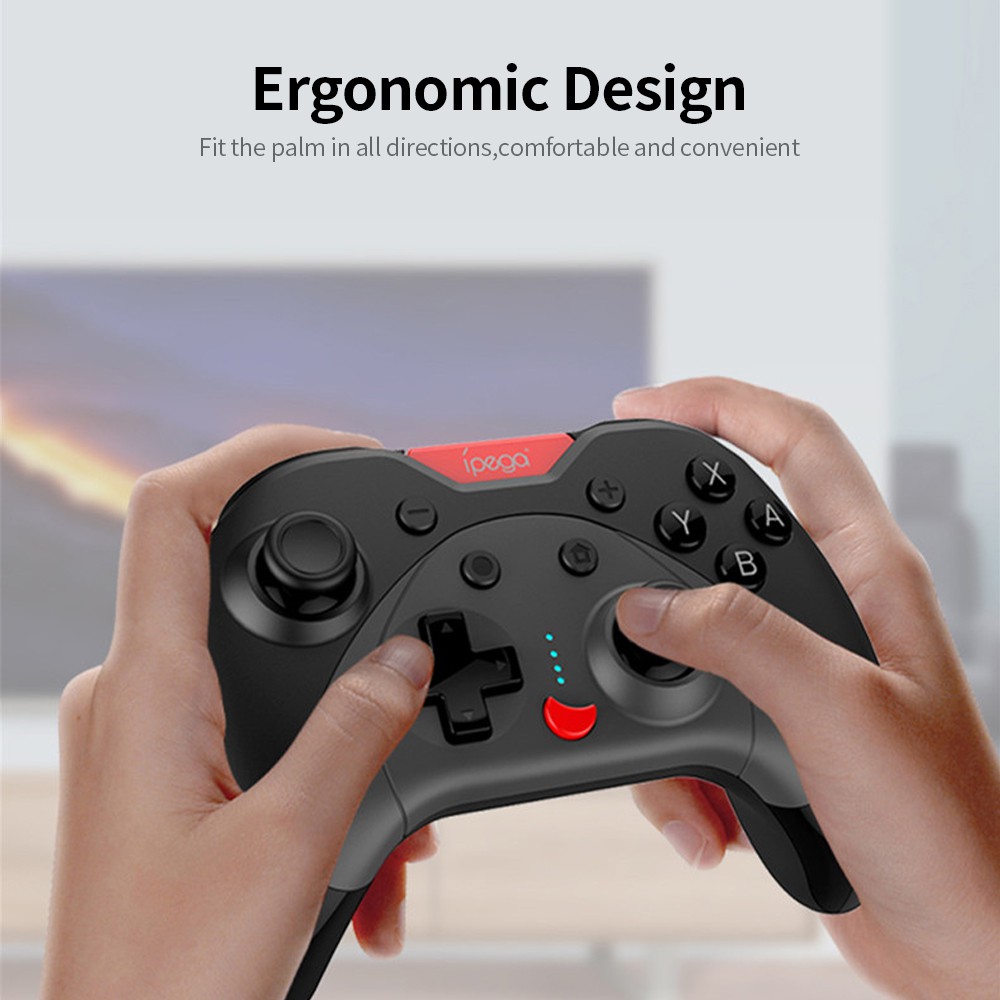 IPEGA PG-SW023 Bluetooth Game Controller Wireless Vibrating Six Axis Gamepad Replacement for N-S Console/P3/Android/PC(Win7/8/10)