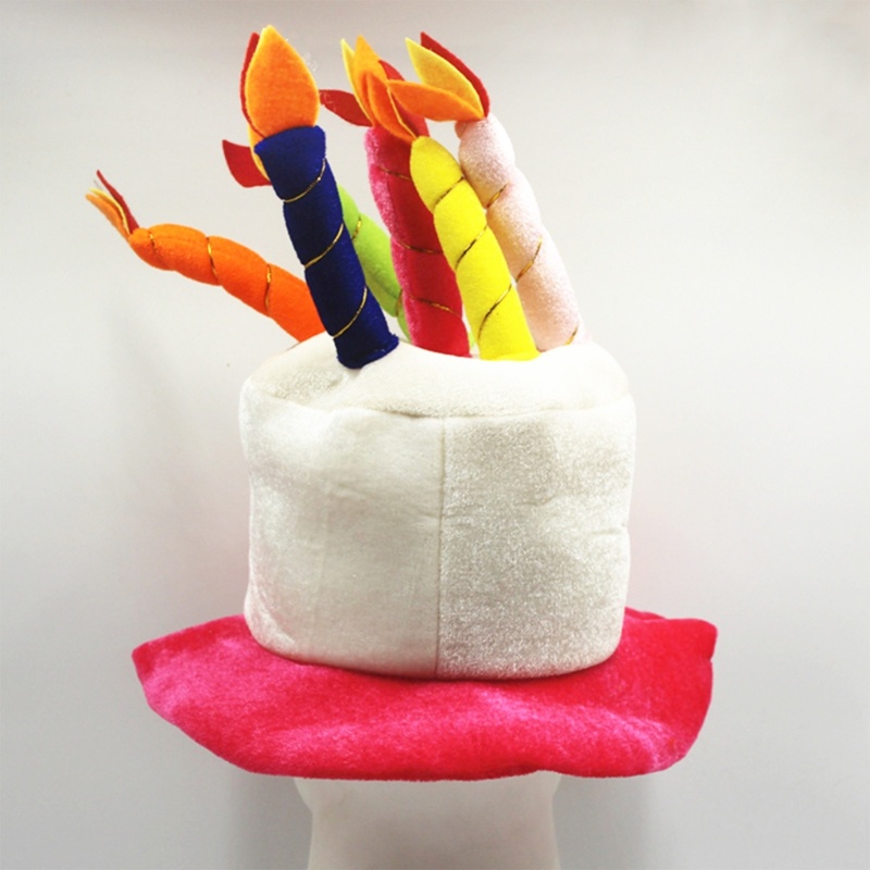 Nón Vải Lông Hình Bánh Kem Sinh Nhật Độc Đáo Dành Cho Nam Và Nữ