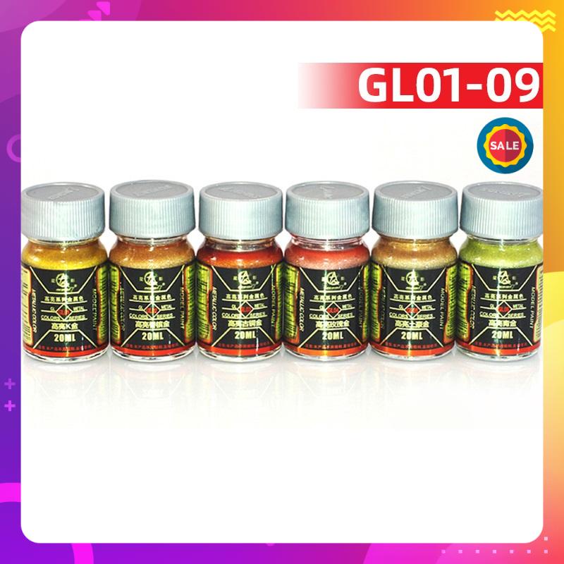 Sơn màu kim loại Metallic gốc dầu GL01-GL09 20ml Sunin 7 - Sơn Mô Hình