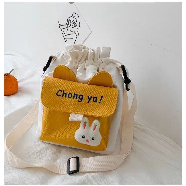 KAITIFEI Túi vải canvas thời trang xinh xắn cho nữ