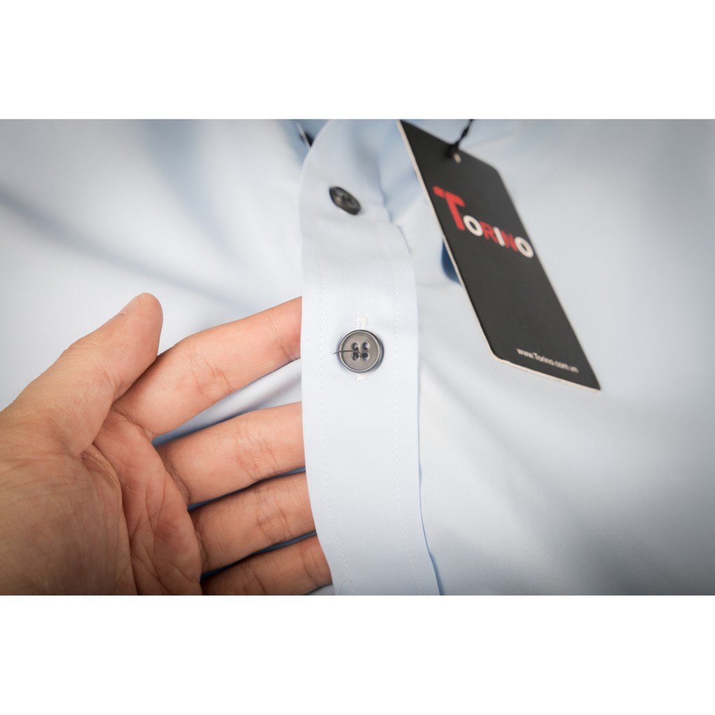 Áo sơ mi nam Xanh Da Trời không nhăn Dáng ôm Hàn Quốc Body Cao Cấp | BigBuy360 - bigbuy360.vn