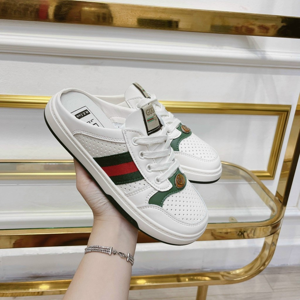 Sục thể thao Gucci trắng có lưới siêu nhẹ