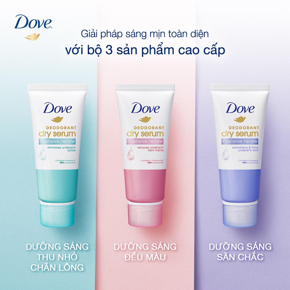 [Mã FMCGMALL -8% đơn 250K] Kem khử mùi Dove tinh chất serum dành cho nữ dưỡng da sáng mịn &amp; đều màu, 50ml
