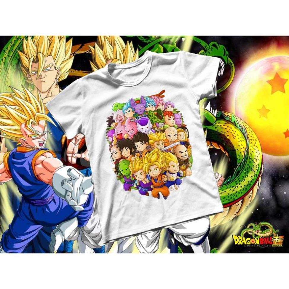 Áo thun Cotton Unisex - Anime - Dragon Ball - Các nhân vật Dragon ball sp bán chạy