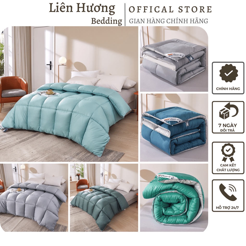 Ruột chăn lông vũ hàn quốc, Chăn lông vũ dành cho mùa đông nặng 4kg kích thước 2mx2m3 sẵn hàng