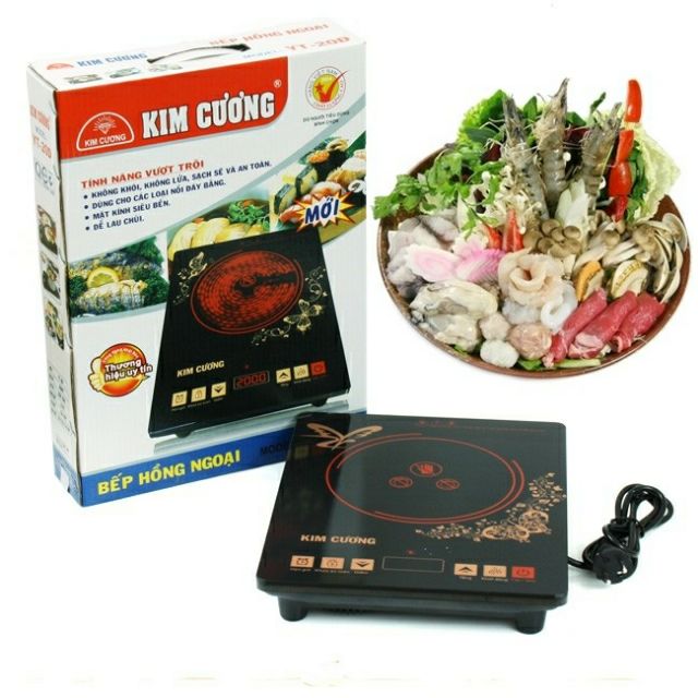 Bếp hồng ngoại KIM CƯƠNG YT-20D (Thân Nhựa)