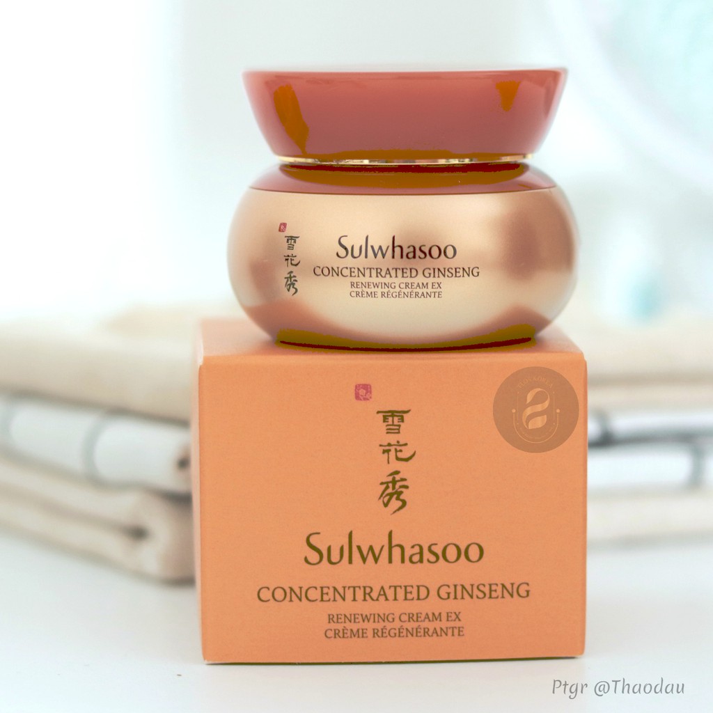 Sulwhasoo Concentrated Ginseng Renewing Cream Ex 10ml - Kem dưỡng Sulwhasoo nhân sâm - Tái tạo làn da- 자음생크림10미리