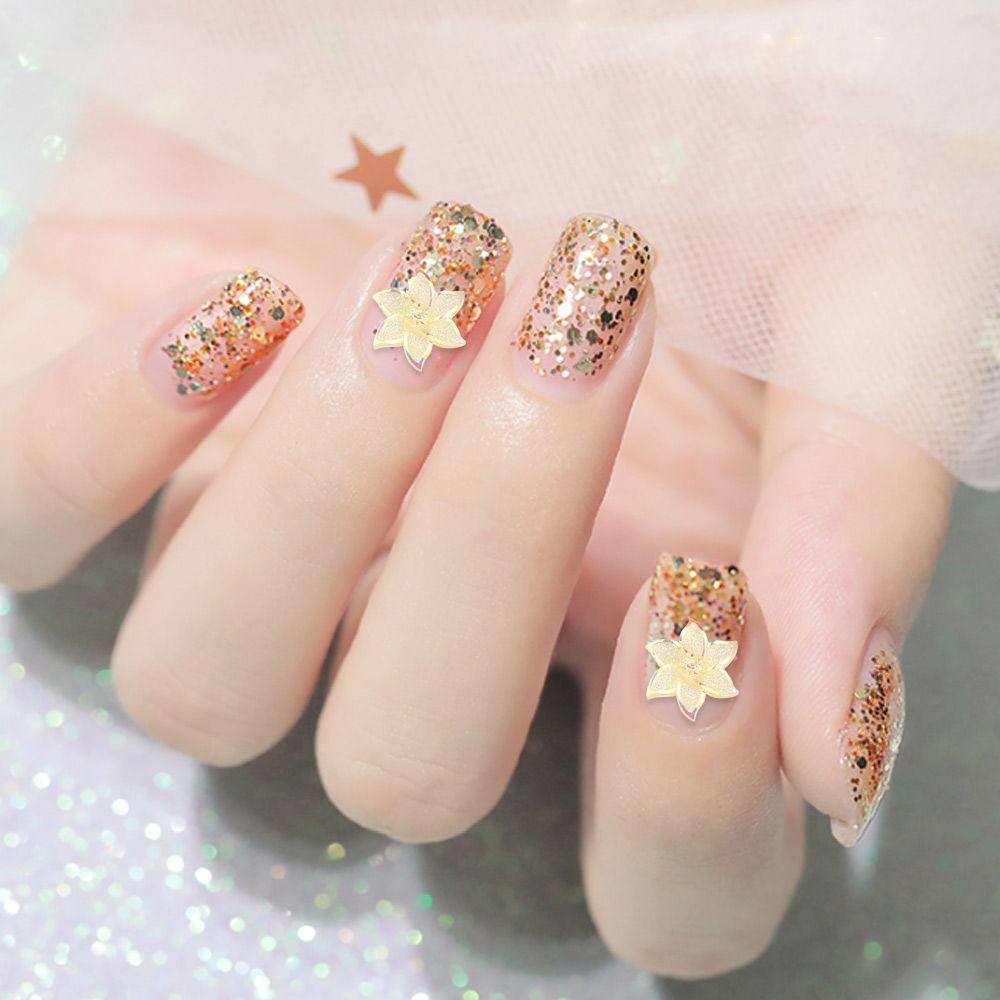 XIANTIN Set 100 Hạt Nhựa Nhiều Màu Trang Trí Móng Tay Charms