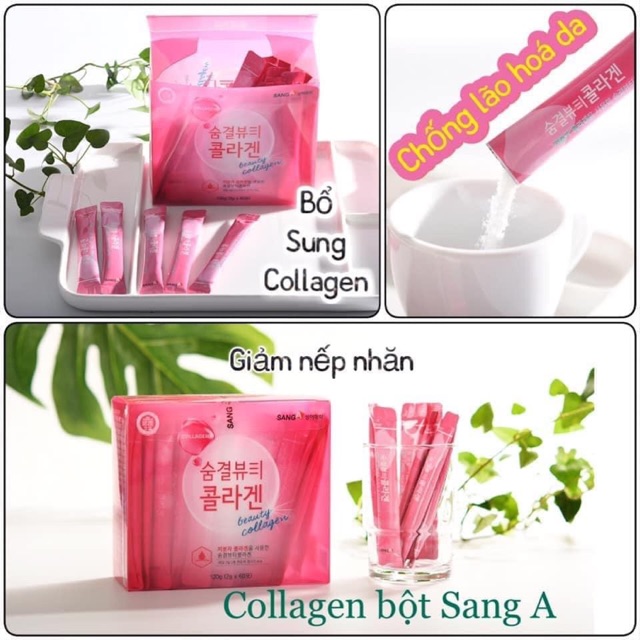 Collagen dạng bột SANGA (hộp 60 gói)