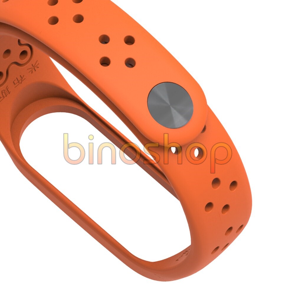 Dây đeo lỗ thoát khí Xiaomi Miband 4, miband 3 chính hãng MIJOBS - dây đeo thay thế mi band 3, mi band 4 silicon thể tha