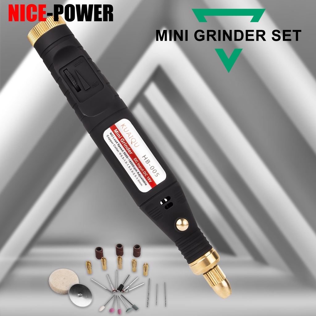 Máy mài và đánh bóng mini máy khoan điện mini bút chà nhám dụng cụ khoan để cắt và khắc HB-005