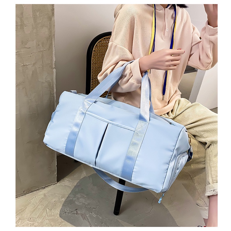 [LOẠI 1-CHẤT ĐẸP] Túi xách du lịch chống thấm nước size lớn có ngăn để giày - túi trống đa năng tích hợp được vali kéo