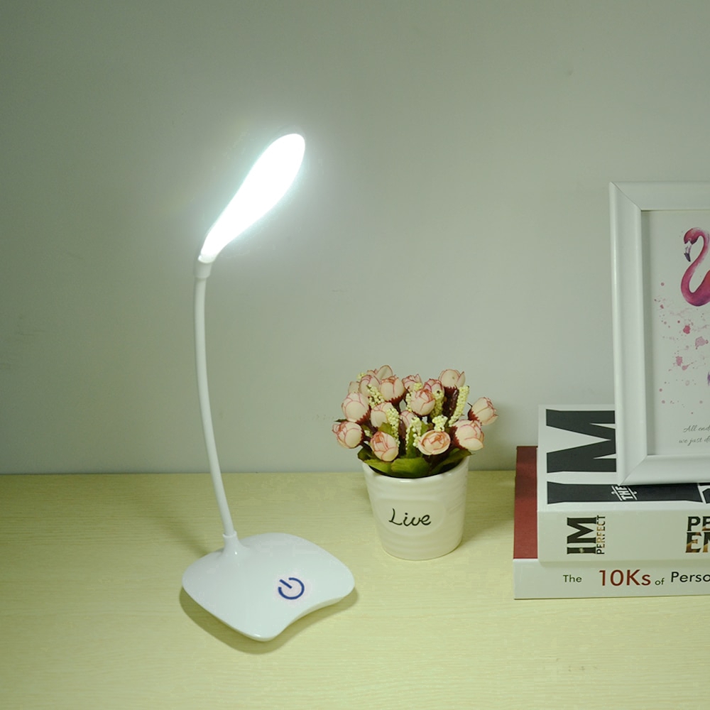 Đèn bàn đọc sách 3 chế độ LED chạm cảm ứng có kẹp tiện lợi