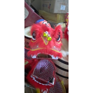 đầu lân cho bé 2-8 tuổi (combo lân+đuôi+trống 2 dùi+địa+quạt)