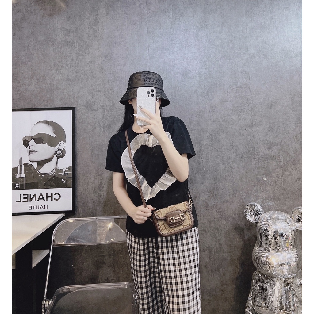 TÚI Đeo chéo HÀ HỒ mini dây tháo rời túi da cao cấp hàng chuẩn QC loại 1