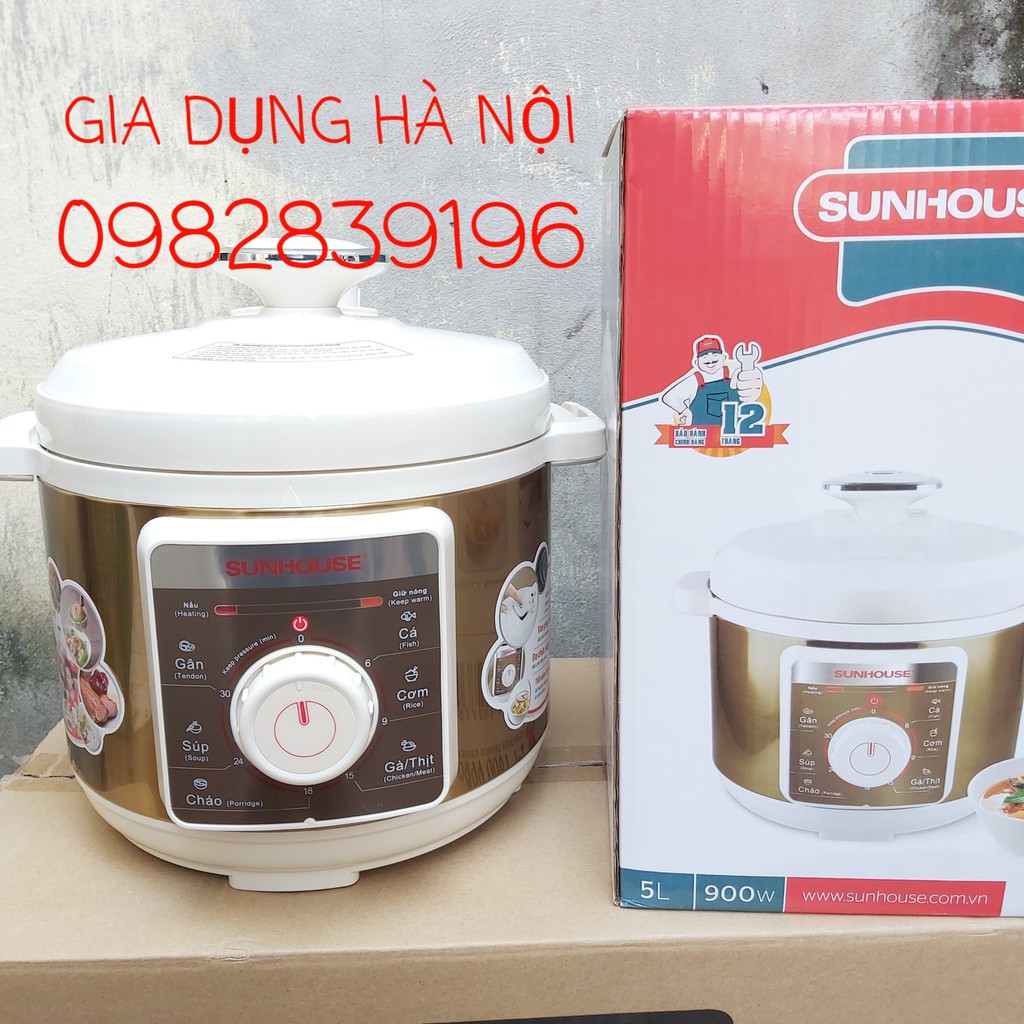 Nồi áp suất đa năng 5l Sunhouse SHD1552- SHD1558 chính hãng