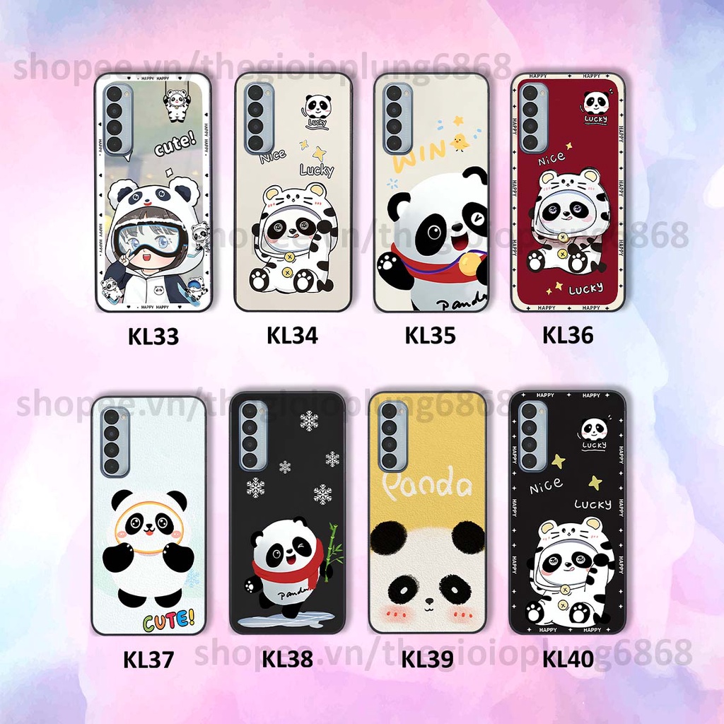 Ốp Oppo Reno4 / Reno4 Pro / Reno 4 gấu trúc panda cute siêu đẹp siêu xinh cực kì đáng yêu