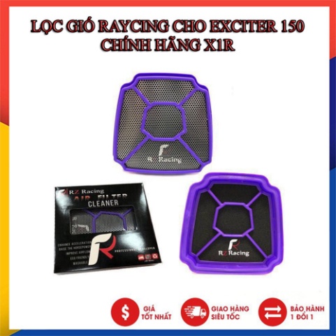 LỌC GIÓ RACING CHO EXCITER 150/  EXCITER 135 CHÍNH HÃNG X1R