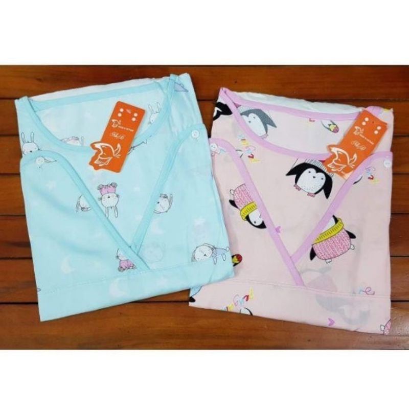 ( Chọn Màu ) Bộ Lanh Lụa Sau Sinh Mở Nắp Cúc Cho Bé Bú 45-55kg