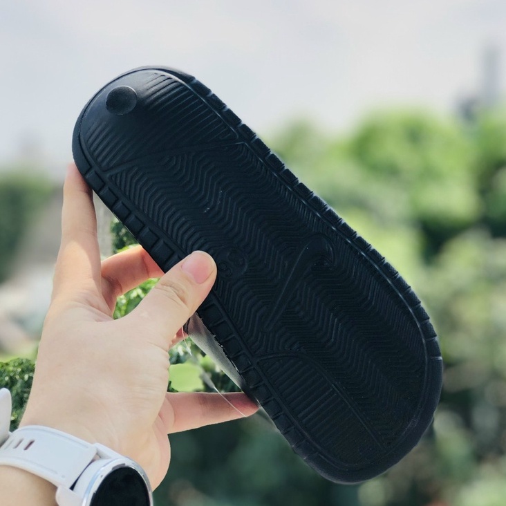 Dép unisex 𝐍𝐈𝐊𝐄 ❤️FREESHIP + Hộp❤️ nike nk quai ngang thể thao nam nữ mk in đen trắng QC, tem tag mac đây đủ