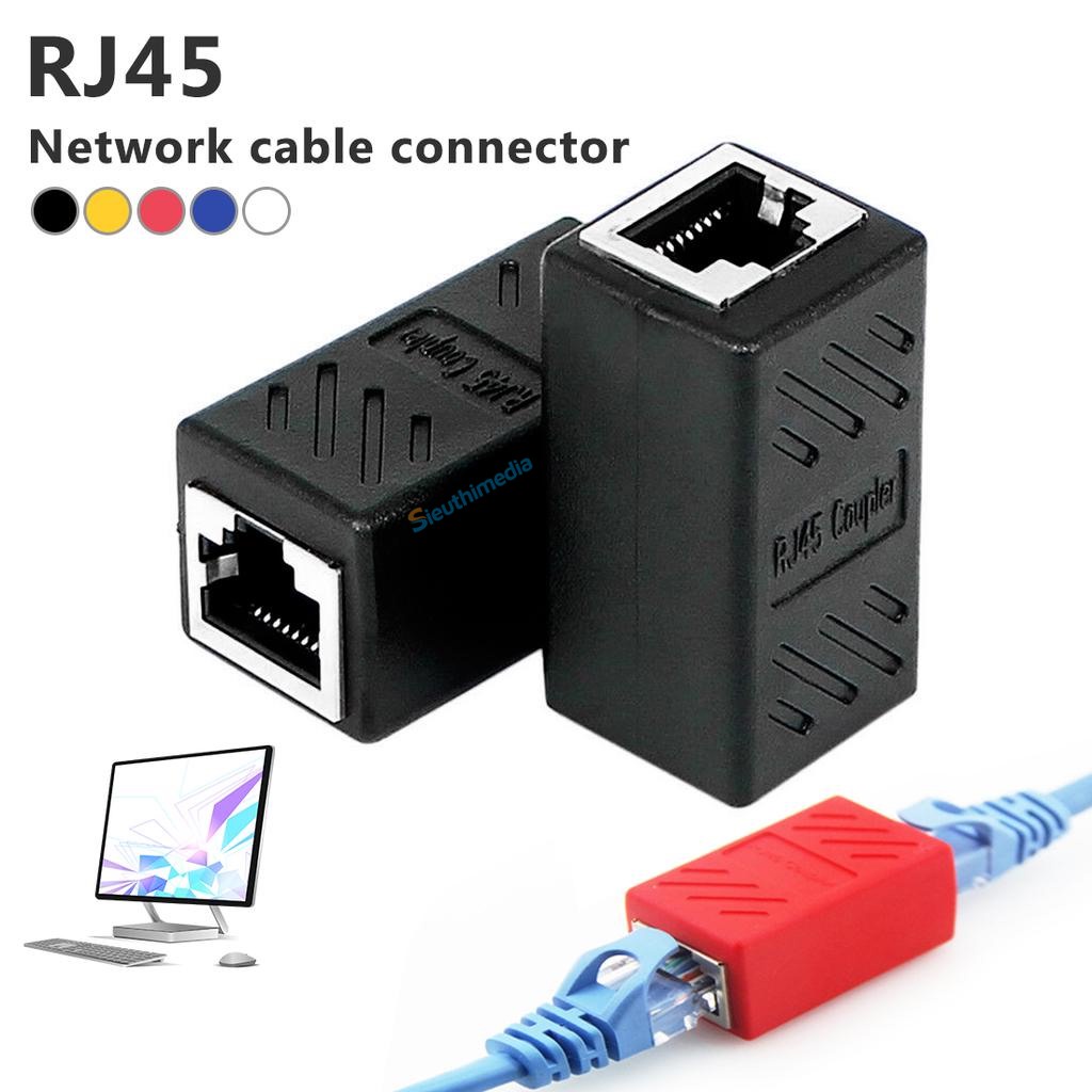 Đầu nối cáp mạng Cat6 gigabit dùng để nối hai sợi cáp mạng lại để tăng chiều dài dây cáp