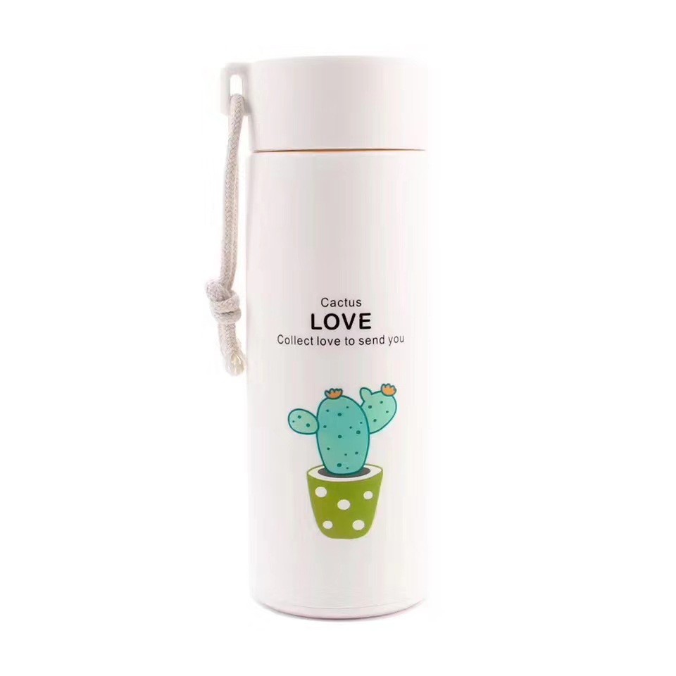 Bình Giữ Nhiệt Xương Rồng Chữ Love 400ML