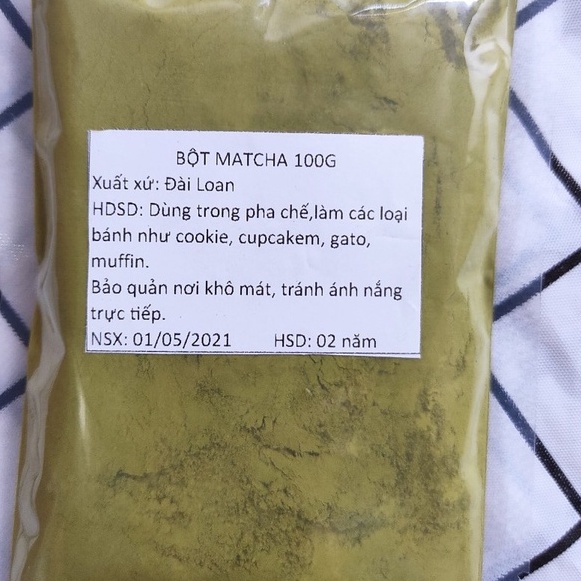 bột trà xanh matcha/matcha(50g/100g) đài loan