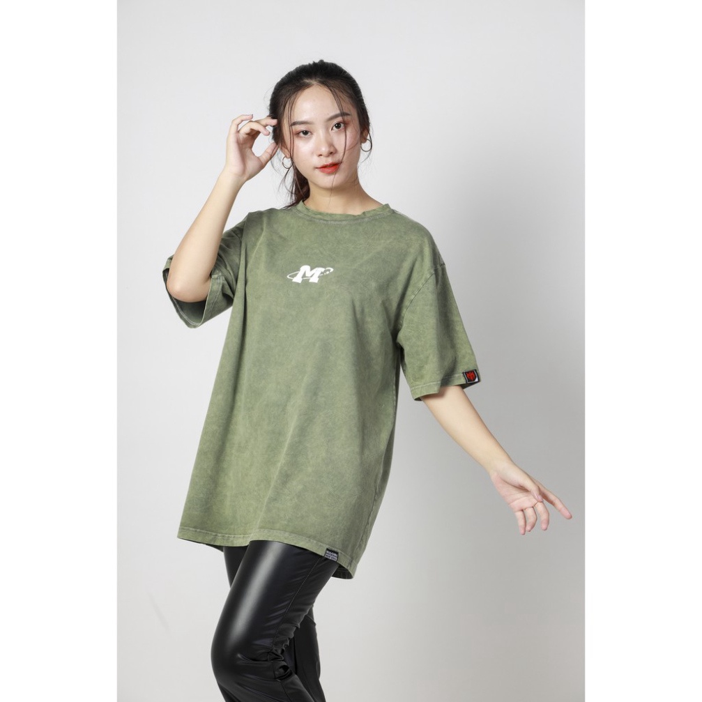 Áo thun form rộng tay lỡ unisex phông nam nữ Wash Cao Cấp Chính hãng Local Brand Midori M Studio
