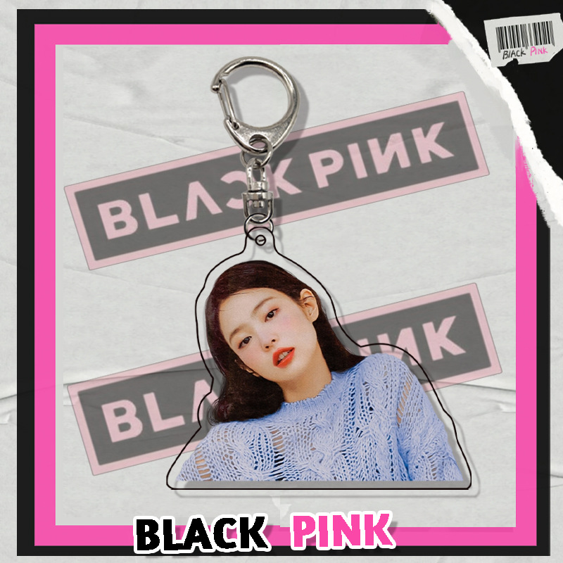Móc khóa hai mặt bằng acrylic hình BLACKPINK
