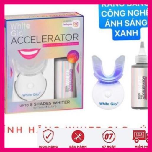 [ Hàng ÚC] Máy làm trắng răng bằng ánh sáng xanh White Glo White Accelerator Blue Light Teeth Whitening System