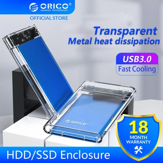 【ORICO】 Hộp đựng HDD 2,5 inch SATA sang USB 3.0 Vỏ bọc ổ cứng bằng nhôm và trong suốt cho Ổ cứng HDD SSD Hộp HDD ngoài HD 5Gbps (2179U3)