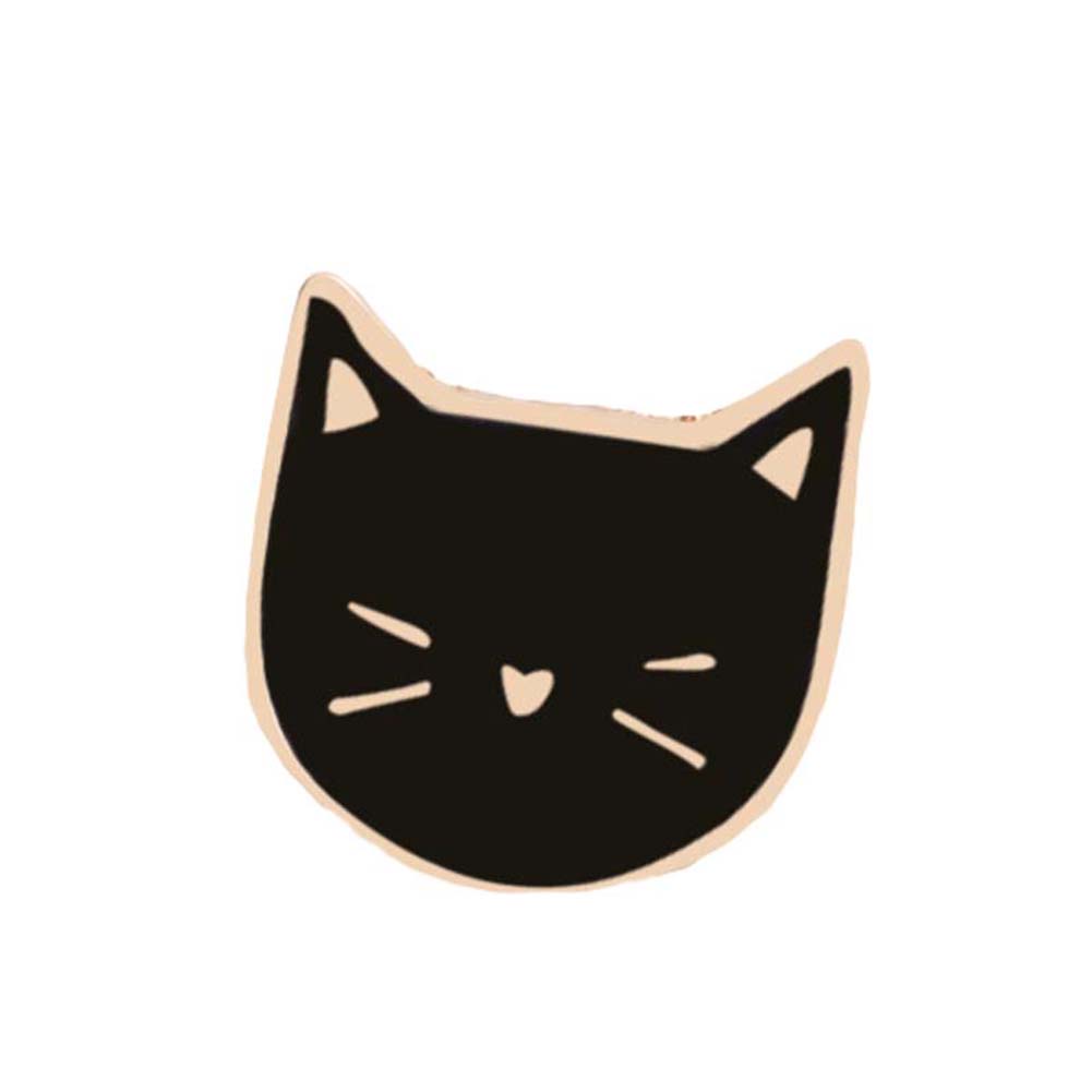 Set 2 ghim cài áo hình mặt mèo đáng yêu cho nữ