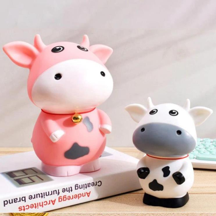 Ống heo nhựa tiết kiệm hình còn trâu 18x15cm siêu dễ thương