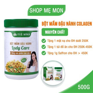 Mầm đậu nành tăng vòng 1 bổ sung nội tiết tố nữ Tuệ Minh từ nguyên liệu hữu cơ đầy đủ ATVSTP hũ 500gr