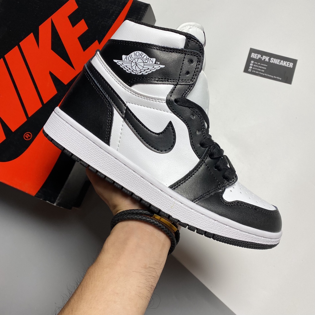 Giày bóng rổ Jordan 1 High Retro Black White (JD1 Đen Trắng) - REPK Sneaker | Phiên bản 1:1 chuẩn