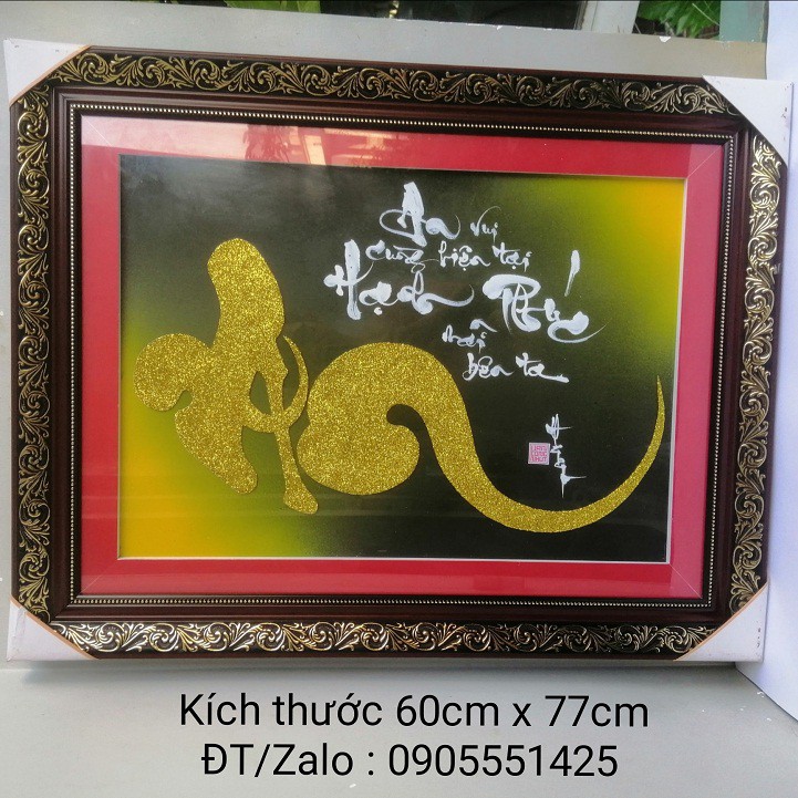 Quà tặng mừng Tân gia, khai trương .Thư pháp chữ AN. Quà biếu tết. Quà sinh nhật, mừng thọ.Tranh  trang trí nhà cửa, tết