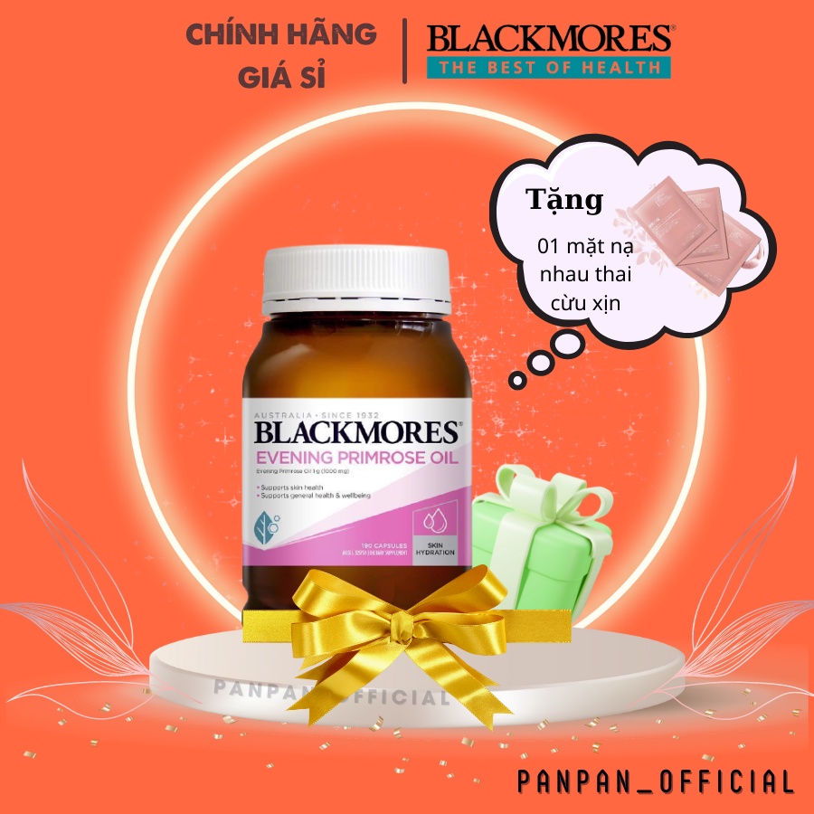 Tinh dầu hoa anh thảo Evening Primrose Oil Blackmores, lọ 190 viên
