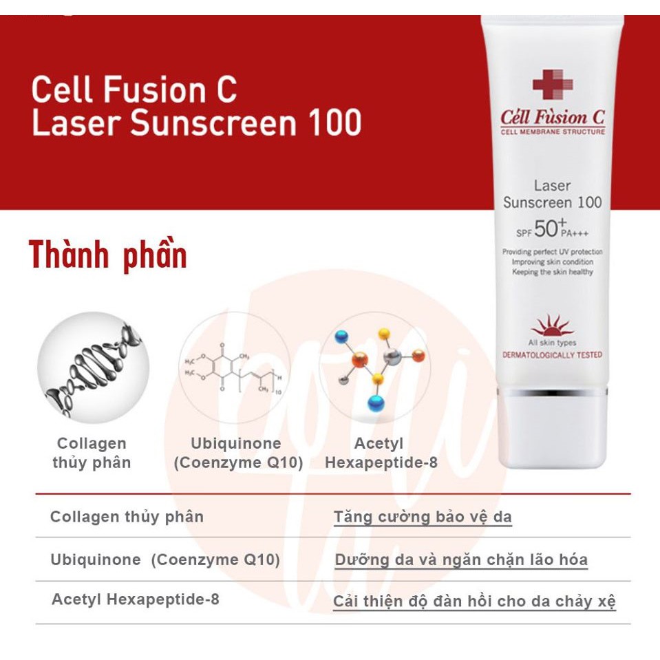 Kem Chống Nắng Cell Fusion C Laser Sunscreen 100 SPF 50+/PA+++ - Cho mọi loại da