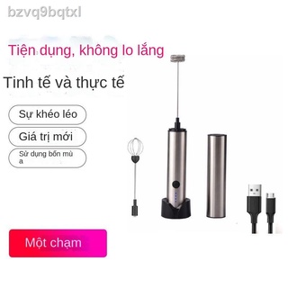 (Mới về)◑Máy đánh trứng điện gia dụng trộn cầm tay nhỏ lòng trắng cụ làm bánh không dây mini kem