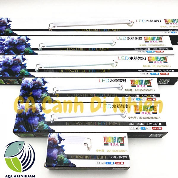 Đèn led thủy sinh trắng XML 30 - 40 - 50 - 60 cm